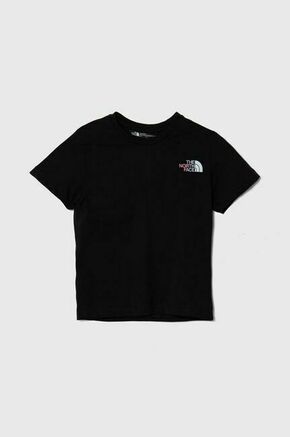 Otroška bombažna kratka majica The North Face RELAXED GRAPHIC TEE 2 črna barva - črna. Otroška lahkotna kratka majica iz kolekcije The North Face. Model izdelan iz pletenine