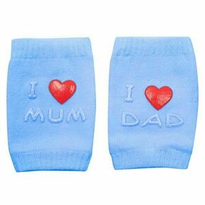 WEBHIDDENBRAND New Baby otroške kolenske blazinice z ABS I Love Mum and Dad blue