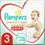 Pampers Premium Care Pants 3, 28 kosov