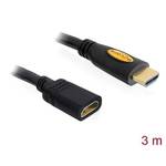 Kabel DELOCK, HDMI (M) na HDMI (Ž), High Speed z Ethernet, podaljševalni, 3m