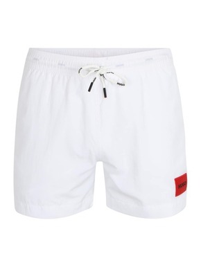 Kopalne kratke hlače HUGO bela barva - bela. Kratke hlače za kopanje iz kolekcije HUGO. Model izdelan iz hitrosušečega materiala.