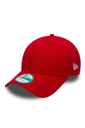 New Era kapa Flag Collection - rdeča. Kapa s šiltom vrste baseball iz kolekcije New Era. Model izdelan iz enobarvne tkanine.