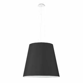 Črna viseča svetilka s steklenim senčnikom ø 50 cm Tresco - Nice Lamps