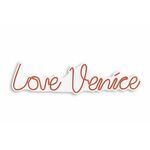 Wallity Dekorativna plastična razsvetljava Led, Love Venice - rdeča