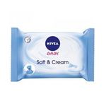 Nivea čistilni robčki za dojenčke Soft &amp; Cream, 20 kos