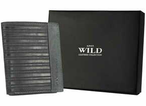 Always Wild Nenehno Divji Moška usnjena denarnica z varnostjo RFID Riihimaki črna univerzalna
