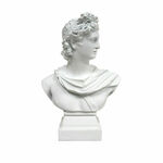 NEW Okrasna Figura DKD Home Decor Apollo Bela Neoklasičen 13,7 x 7,5 x 19,5 cm