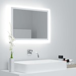 shumee Kopalniško ogledalo z LED belo iverno ploščo 60x8,5x37 cm