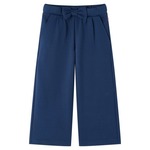 vidaXL Otroške hlače s širokimi hlačnicami mornarsko modre 92