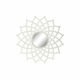 slomart stensko ogledalo dkd home decor 8424001849987 kristal bela les mdf slečeno (120 x 3 x 120 cm)