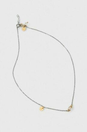 Srebrna ogrlica Answear Lab - srebrna. Ogrlica iz kolekcije Answear Lab. Model iz gorskega kristala izdelan iz srebra 925