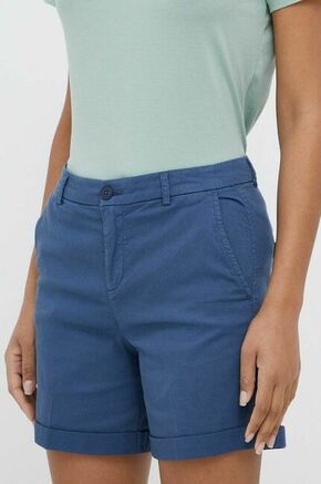 Kratke hlače United Colors of Benetton ženski - modra. Kratke hlače iz kolekcije United Colors of Benetton