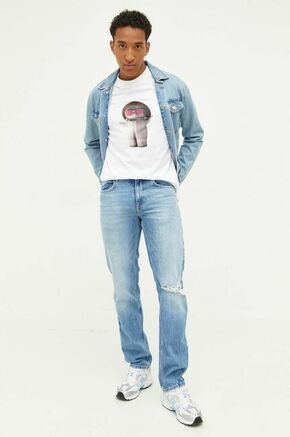 Kavbojke Karl Lagerfeld Jeans moški - modra. Kavbojke iz kolekcije Karl Lagerfeld Jeans straight kroja