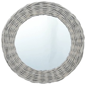 VidaXL Ogledalo 80 cm s pletenim okvirjem