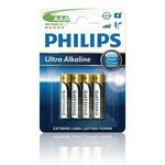 Philipsove baterije AAA ExtremeLife , alkalne - 4 kosi