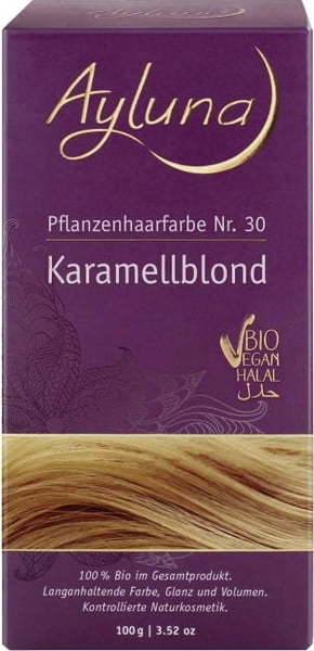 "Ayluna Rastlinska barva za lase karamelna blond - 100 g"
