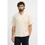 Lacoste srajca moška lanena bež CH2339
