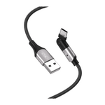 XO Kabel USB na USB-C 180° NB176 1,2m 2,4A črn