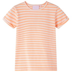 VidaXL Otroška majica neon oranžna 128