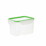 NEW Hermetična Škatla za Malico Quid Greenery 1,8 L Prozorno Plastika (Pack 4x)