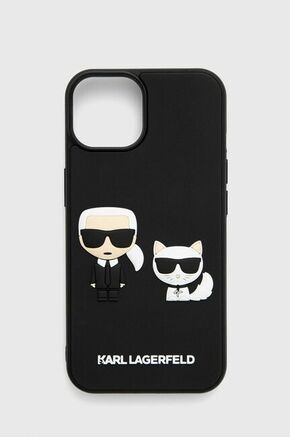 Karl Lagerfeld 3D Karl &amp; Choupette ovitek za iPhone 14