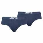 Moške spodnjice Levi's 2-pack moški, mornarsko modra barva - mornarsko modra. Spodnje hlače iz kolekcije Levi's. Model izdelan iz elastične pletenine. V kompletu sta dva para.