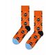 Nogavice Happy Socks Vinyl Sock oranžna barva - oranžna. Nogavice iz kolekcije Happy Socks. Model izdelan iz elastičnega, vzorčastega materiala.