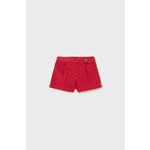Kratke hlače za dojenčka Mayoral rdeča barva - rdeča. Kratke hlače iz kolekcije Mayoral. Model izdelan iz lahke tkanine.