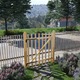 vidaXL Enojna vrata za ograjo leska 100x120 cm