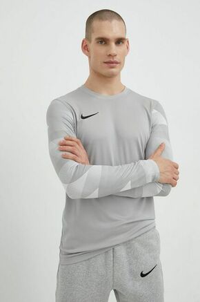 Majica z dolgimi rokavi za vadbo Nike Park Iv siva barva - siva. Majica z dolgimi rokavi za vadbo iz kolekcije Nike. Model izdelan iz materiala