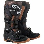 Alpinestars Tech 7 Enduro Boots Black/Dark Brown 42 Motoristični čevlji