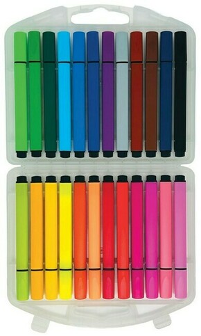 CreaFun - Fixy umývateľné - trojhranné 24 farieb