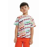 Otroška bombažna kratka majica Desigual - pisana. Otroški kratka majica iz kolekcije Desigual. Model izdelan iz tanke, rahlo elastične pletenine.