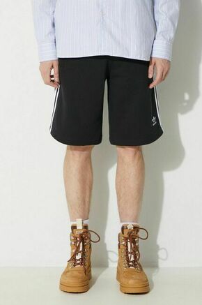 Bombažne kratke hlače adidas Originals Adicolor 3-Stripes črna barva