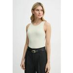 Top Filippa K ženski, bež barva, 28497 - bež. Top iz kolekcije Filippa K, izdelana iz rebraste pletenine. Model iz raztegljivega materiala, ki se prilega obliki.