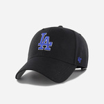 Kapa 47brand MLB Los Angeles Dodgers črna barva - črna. Kapa s šiltom vrste baseball iz kolekcije 47brand. Model izdelan iz tkanine z nalepko.
