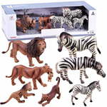 Aga Komplet figur živali SAFARI lev, zebra ZA2987