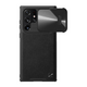 NILLKIN CamShield usnjen ovitek za Samsung Galaxy S22 Ultra (črn)