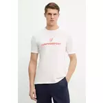 Kratka majica Compressport Podium moška, bela barva, ATSM554 - bela. Kratka majica iz kolekcije Compressport. Model izdelan iz bombažne raztegljive pletenine.