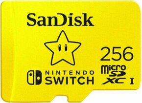 SanDisk SDSQXAO-256G-GNCZN (R100mb-s / W60mb-s) Nintendo Switch Rumena