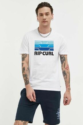 Bombažna kratka majica Rip Curl bela barva - bela. Kratka majica iz kolekcije Rip Curl