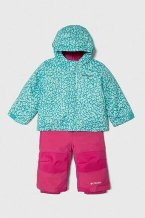 Kombinezon za dojenčka Columbia vijolična barva - turkizna. Otroške komplet iz kolekcije Columbia. Model z dolgimi rokavi