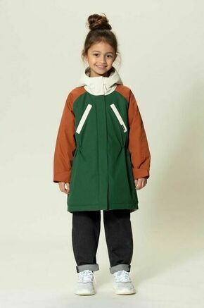 Otroška vodoodporna jakna Gosoaky zelena barva - zelena. Otroški Vodoodporna jakna iz kolekcije Gosoaky. Podložen model