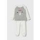 Otroška pižama zippy bela barva - bela. Otroški pižama iz kolekcije zippy. Model izdelan iz vzorčaste pletenine.