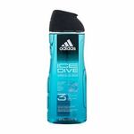 Adidas Ice Dive Shower Gel 3-In-1 osvežilen gel za prhanje 400 ml za moške