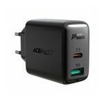 AceFast A5 PD32W omrežni polnilnik, USB + USB-C (črn)