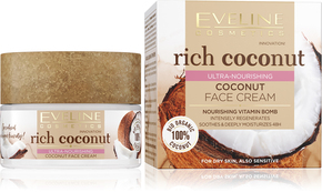 Eveline Cosmetics Rich Coconut ultra vlažilna krema za dan in noč 50 ml