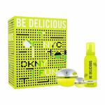 DKNY DKNY Be Delicious Set parfumska voda 100 ml + parfumska voda 7 ml + pena za prhanje 150 ml za ženske
