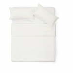 Kremno bela posteljnina za zakonsko posteljo/podaljšana iz bombažnega perkala 240x220 cm Sifinia – Kave Home