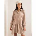 Factoryprice Ženska obleka MILAN beige EM-SK-L1018.39P_349960 S